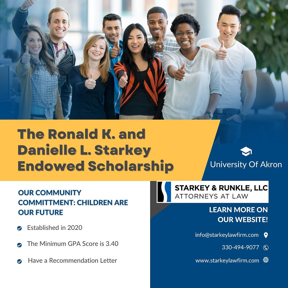 The Ronald K. and Danielle L. Starkey Endowed Scholarship