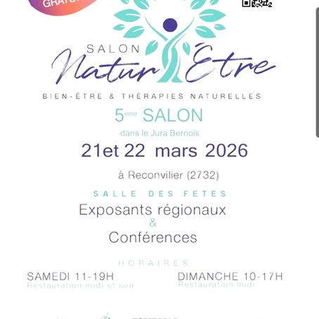 Salon Natur'Être 21 et 22 mars 2026