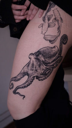 Black and grey tattoo