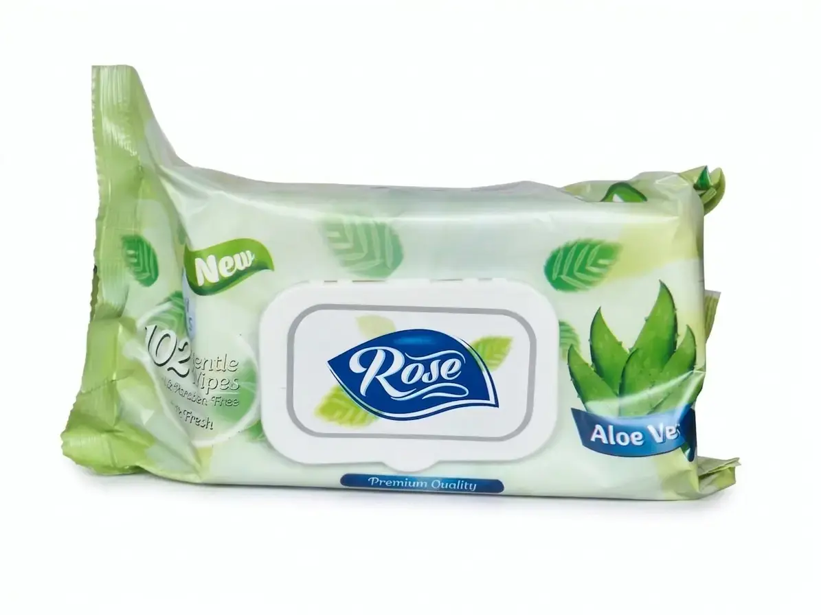 Toallitas Húmedas Rose de 120u - Aloe de Vera