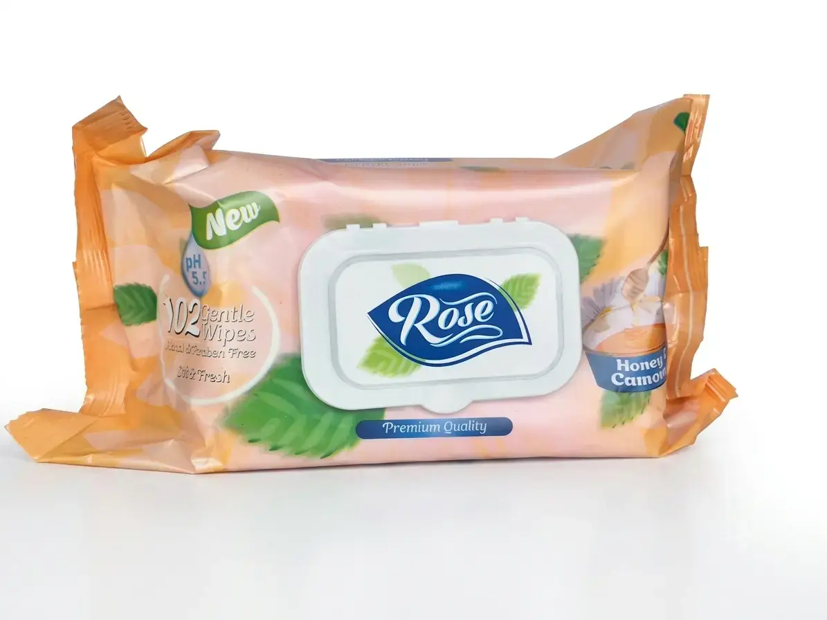 Toallitas Húmedas Rose de 120u - Miel con Aloe de Vera