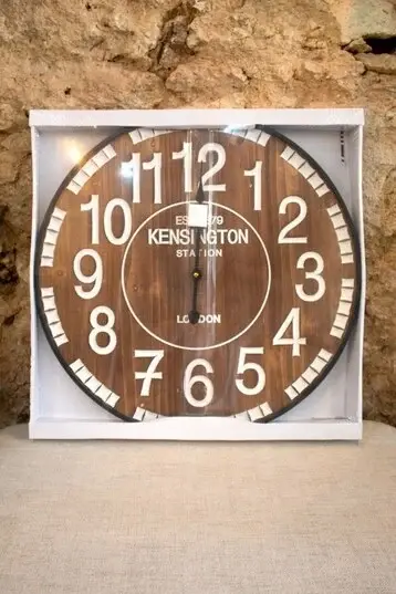 Reloj Pared madera oscuro