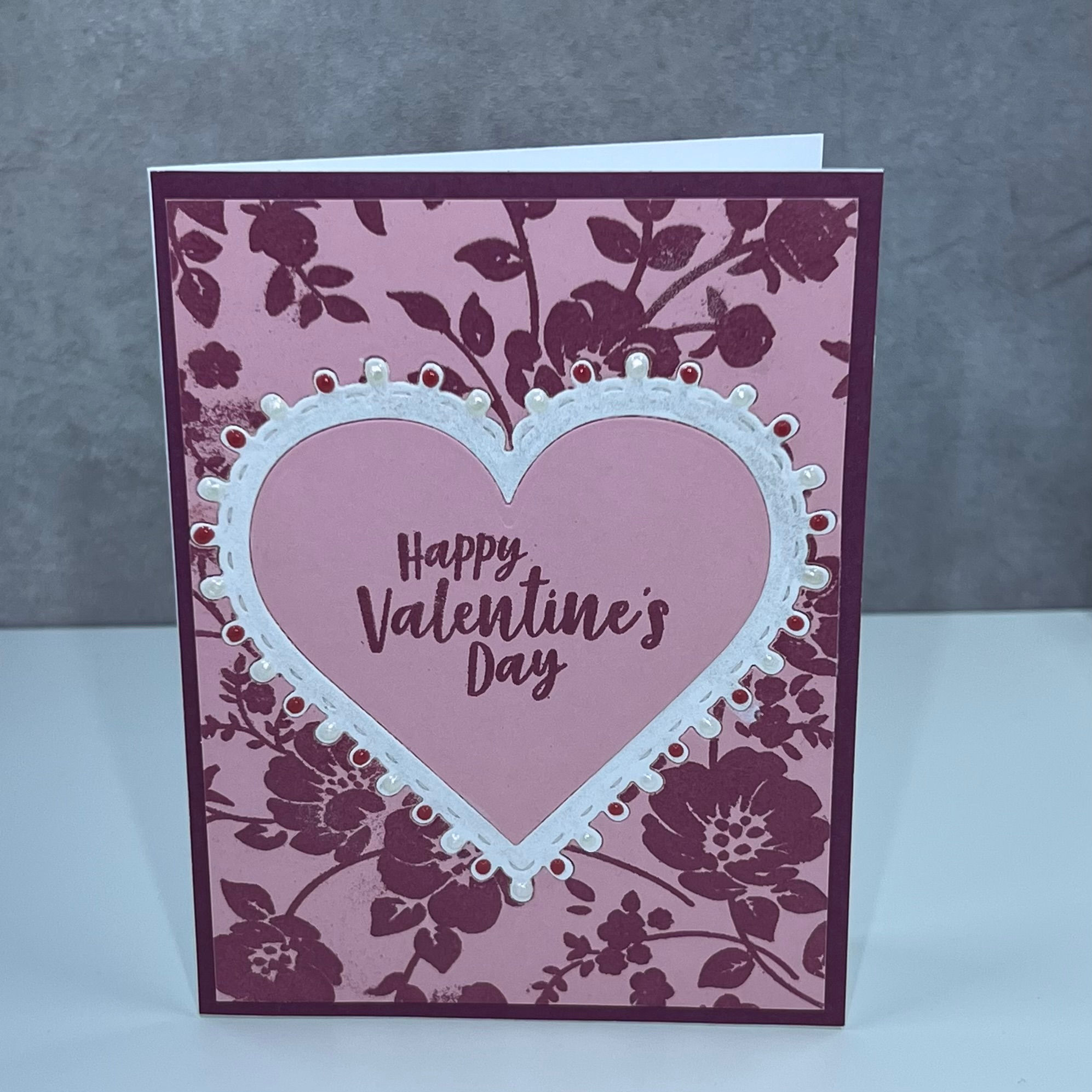 Heat Embossed Inlaid Valentine