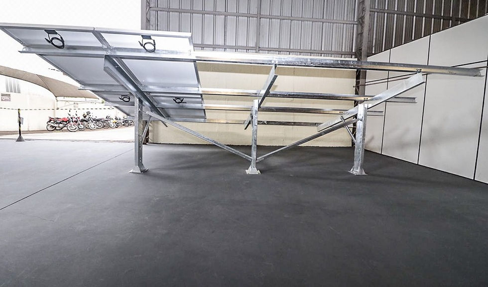 Miniatura: Estrutura Para Painel Solar no Solo Alta Durabilidade de Aço Galvanizado
