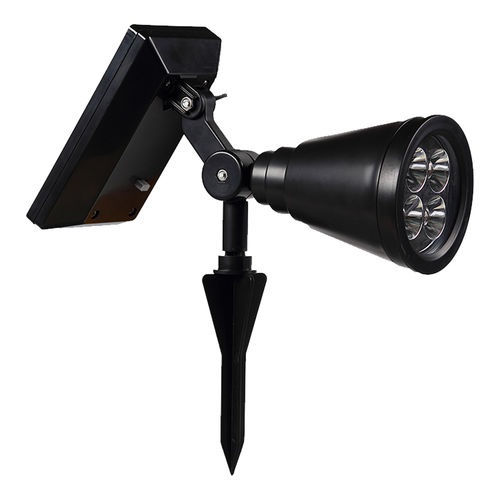 Miniatura: Luminária Spot Refletor Solar 60w Potente Led Jardim Parede Branco Frio