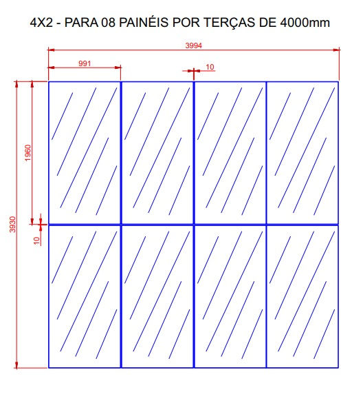 Miniatura: Estrutura Para Painel Solar no Solo Alta Durabilidade de Aço Galvanizado