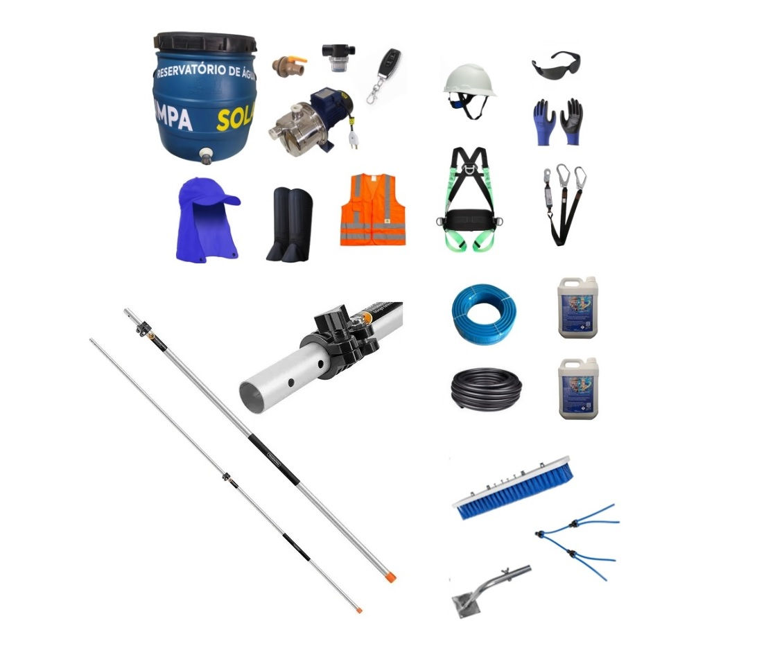 Micro Franquia Limpeza de Placa Solar (Combo Completo)