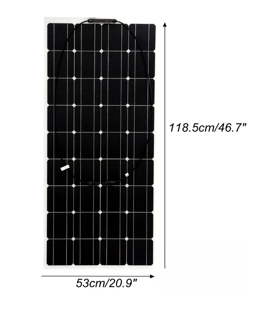 Miniatura: Painel Solar Flexível Monocristalino 100W 18V Energia Solar Fotovoltaica