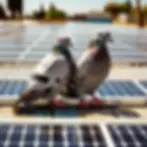 Miniatura: Tela de Proteção para Placa Solar Evita Ninhos de Pombos e Morcegos