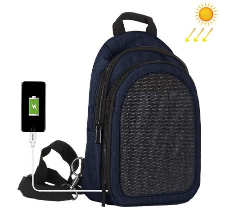 Miniatura: Mochila Energia Solar Carregamento USB Laptop Mochilas de Viagem
