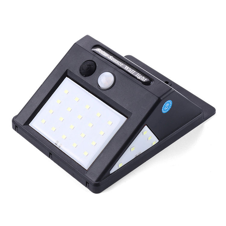 Miniatura: Luminária Energia Solar 30 LEDs Parede Com Sensor de Movimento