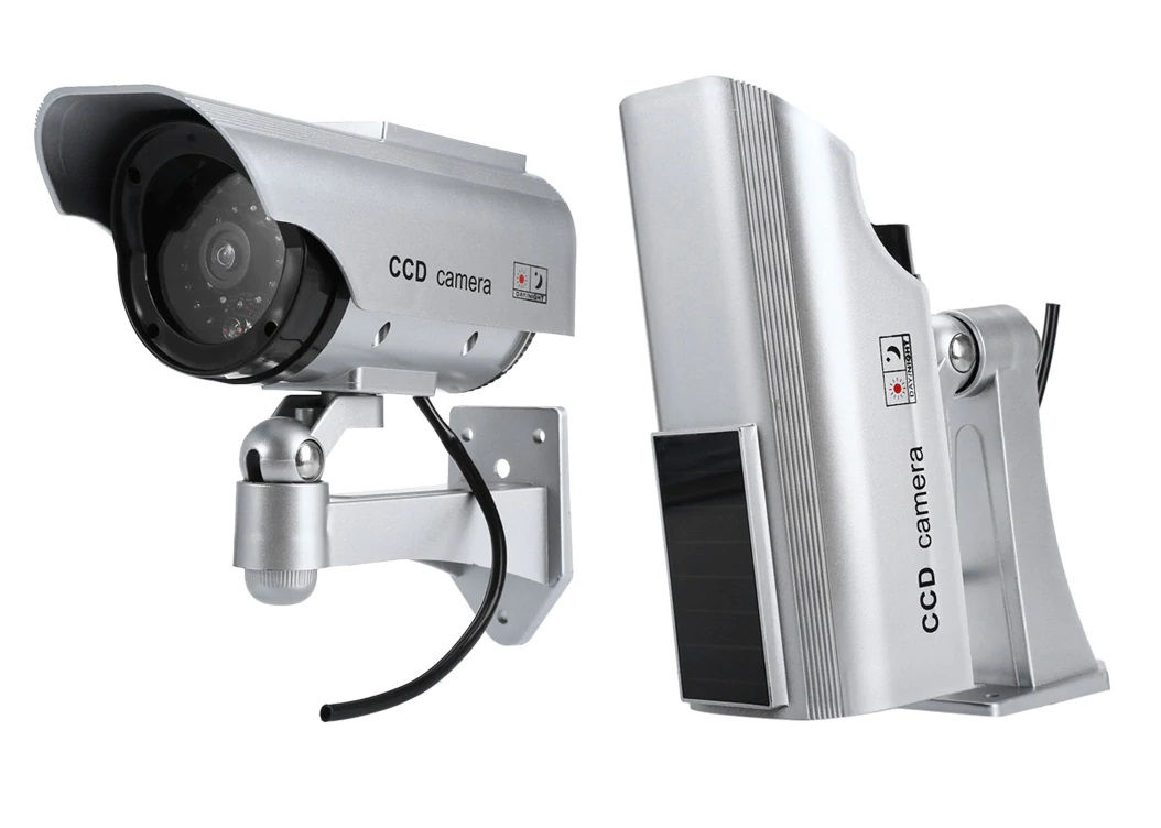 Câmera de Segurança Simulação Vigilância de Energia Solar