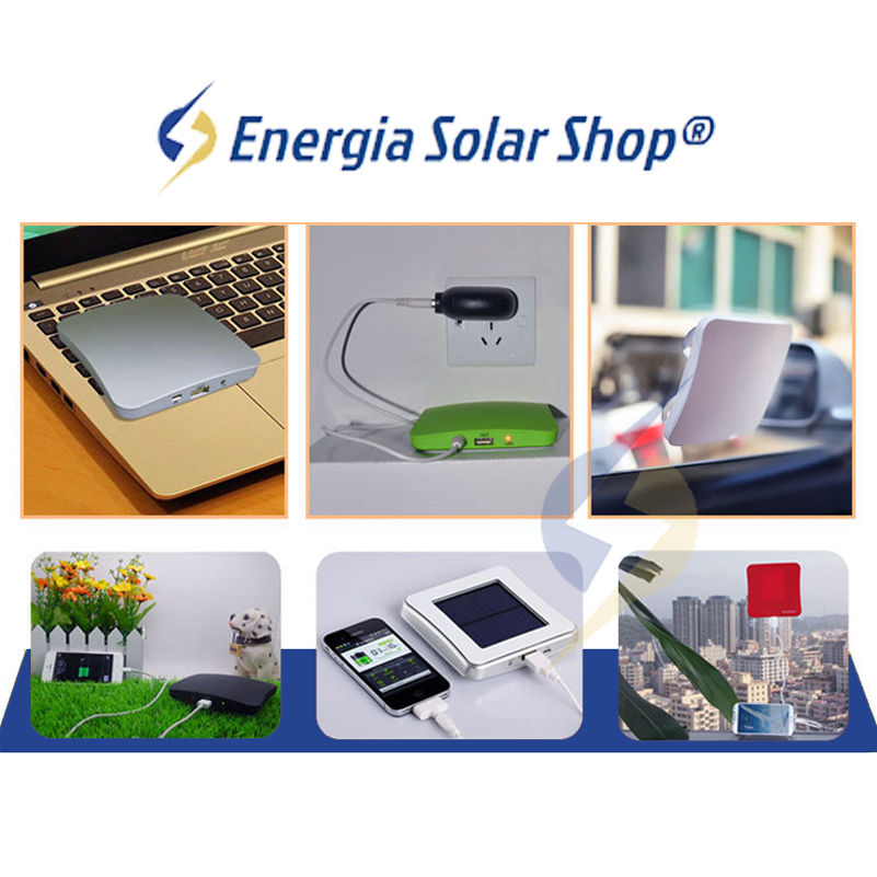 Miniatura: Carregador Solar Janela Portátil Energia Solar 1800 mAh USB