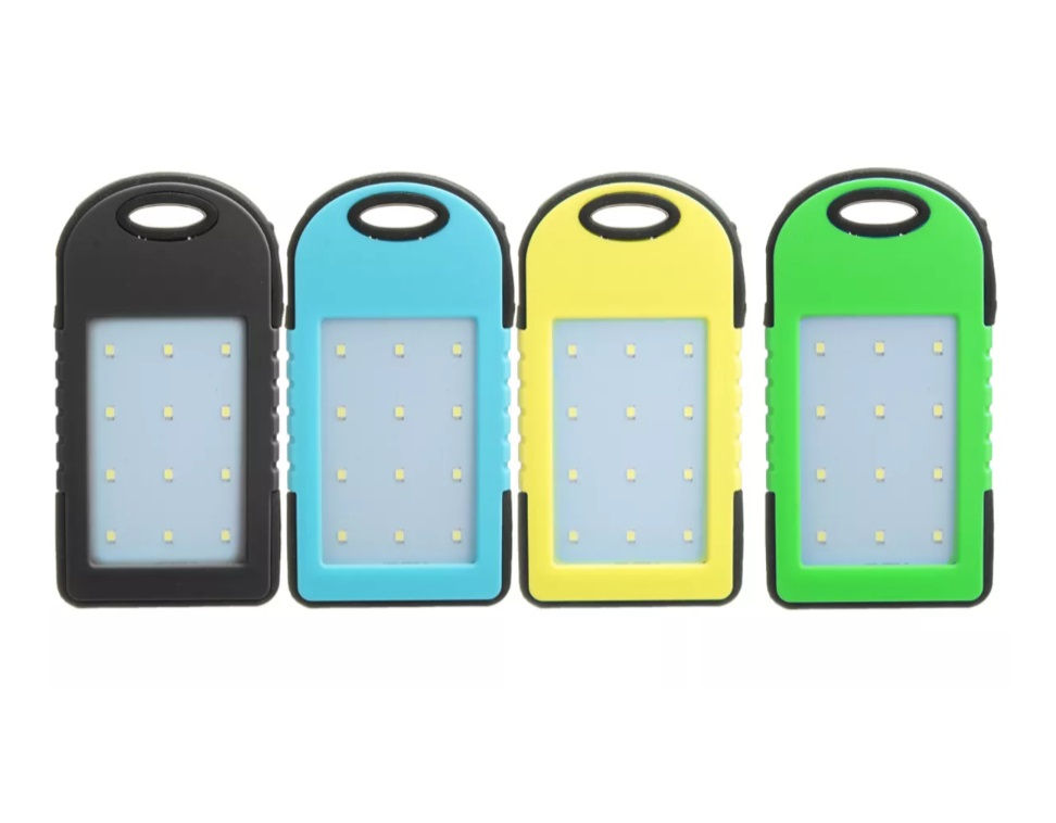Thumbnail: Carregador Solar Celular USB Portátil à prova d'água Power Bank