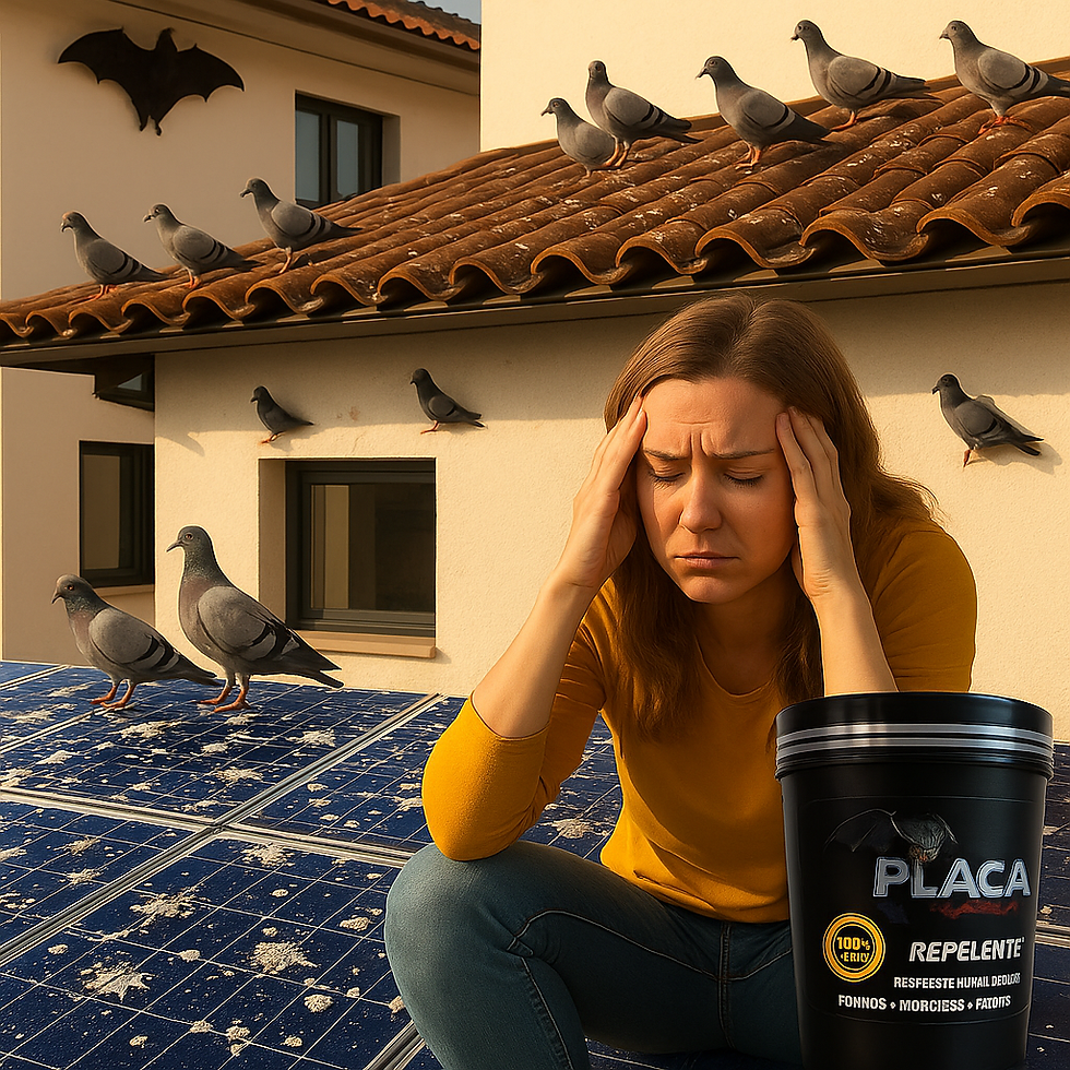 Thumbnail: Placa Solar Repelente Contra Pombos, Morcegos e Ratos