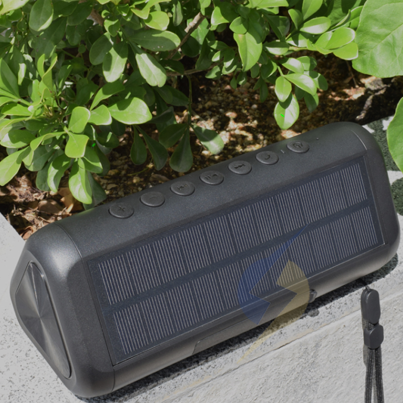 Miniatura: Caixa de Som Energia Solar Bluetooth, Portátil  À Prova D' Água