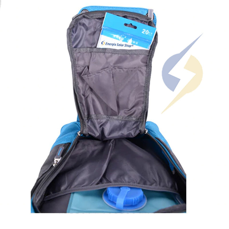 Miniatura: Mochila Energia Solar Painel Solar USB Esporte Ciclismo Hidratação
