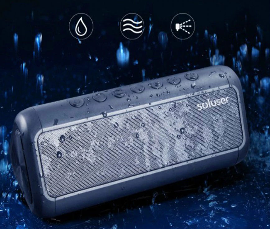 Miniatura: Caixa de Som Energia Solar Bluetooth, Portátil  À Prova D' Água