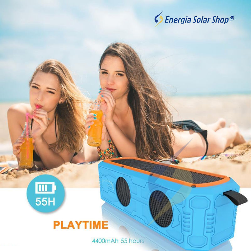 Miniatura: Caixa de Som Solar Bluetooth à prova d água portátil 4400 mah