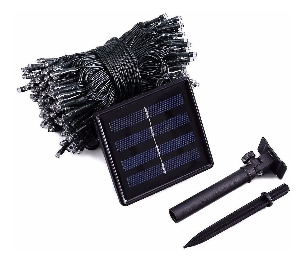 Miniatura: Pisca Pisca Energia Solar Natal, Decoração Colorida Energia Solar 