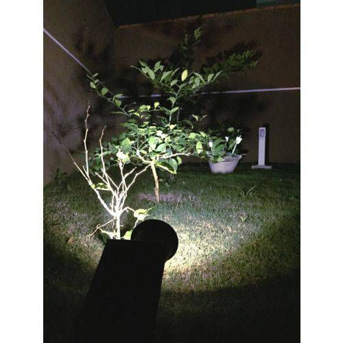 Miniatura: Luminária Spot Refletor Solar 60w Potente Led Jardim Parede Branco Frio