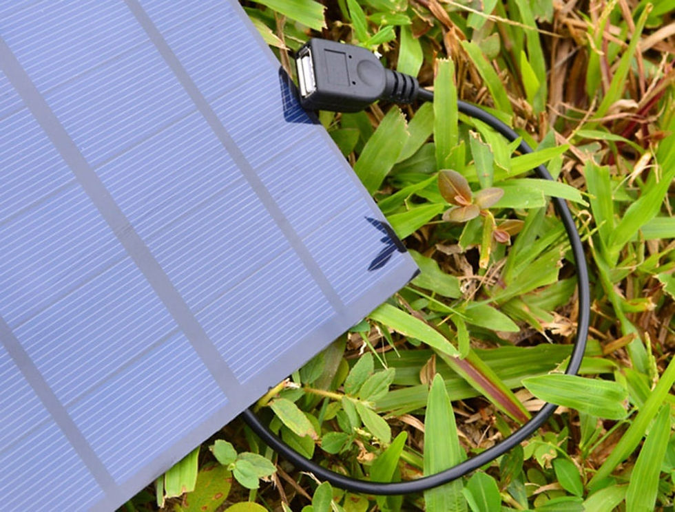 Miniatura: Painel Solar USB 3W 5V Silício Monocristalino Alta Eficiência 17%