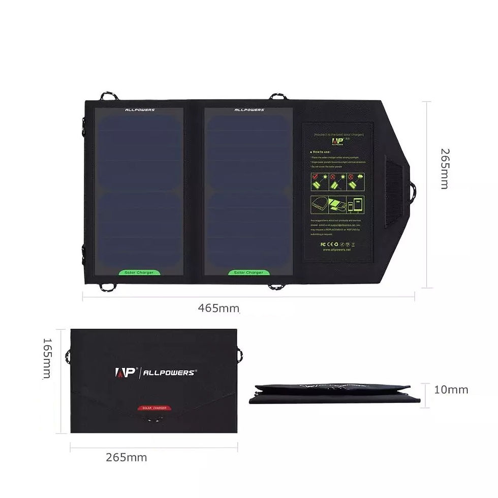 Miniatura: Painel solar carregador de energia solar portátil