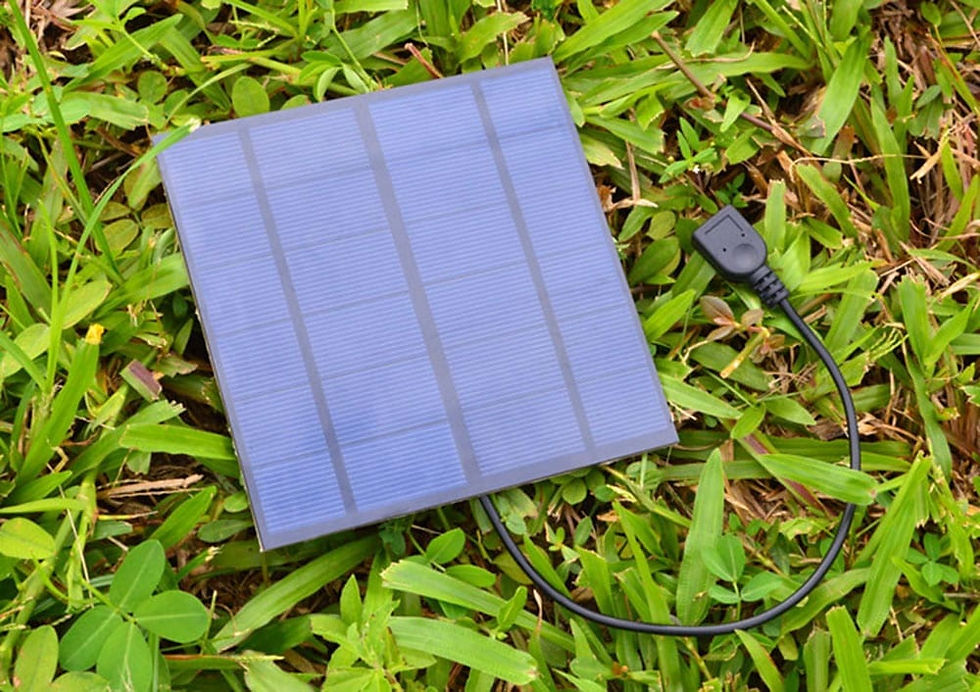 Miniatura: Painel Solar USB 3W 5V Silício Monocristalino Alta Eficiência 17%