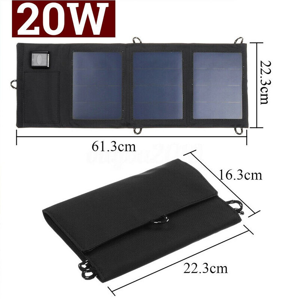 Miniatura: Carregador Solar Painel Solar Dobrável Portátil Dual USB Painel Solar 20w