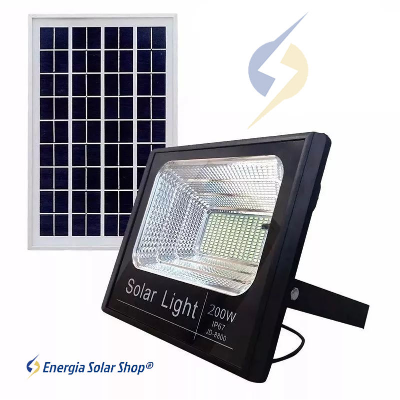 Miniatura: Refletor Solar Holofote Ultra Iluminação Energia Solar Fotovoltaica