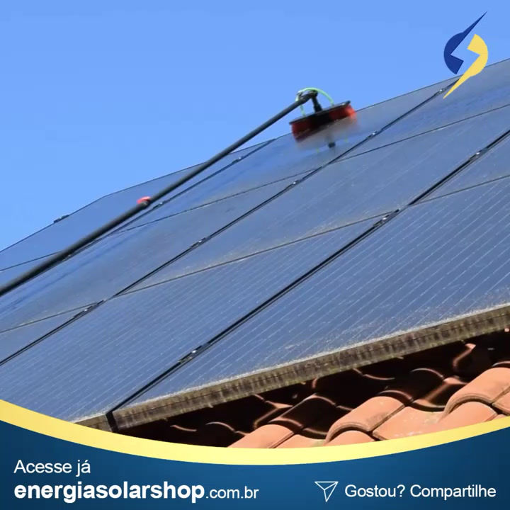 Miniatura: Limpeza Painel Solar Fotovoltaico | Como Limpar Painéis Solares
