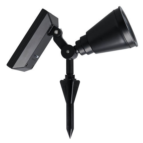 Miniatura: Luminária Spot Refletor Solar 60w Potente Led Jardim Parede Branco Frio