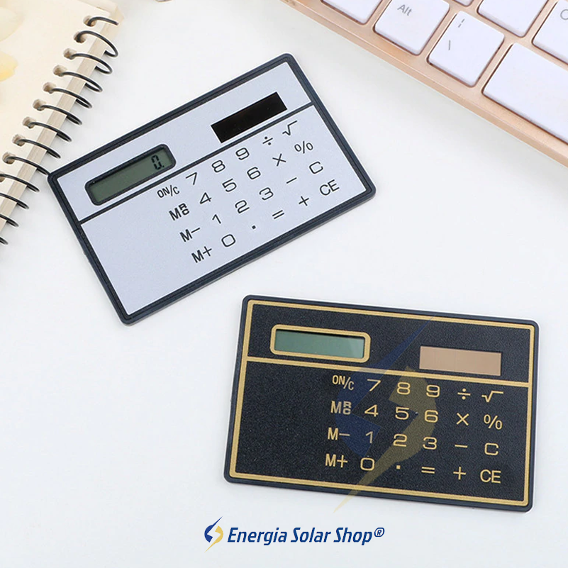 Miniatura: Calculadora Solar Portátil Ultra Fina