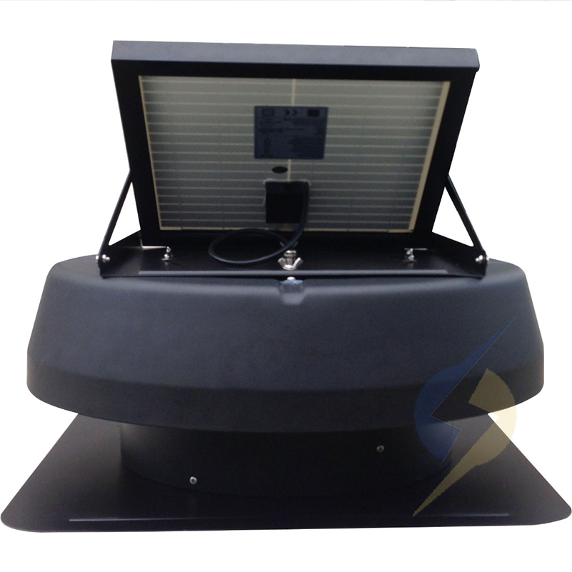 Exaustor Energia Solar ​​​​​​​25W 14'' Painel Solar Ajustável