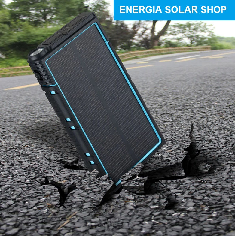 Miniatura: Carregador Solar 10000 mAh Multifunções À Prova D' Água 