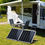 Miniatura: Painel Solar Portátil dobrável 100 w (2 pcs x 50 w) dobrável painel solar