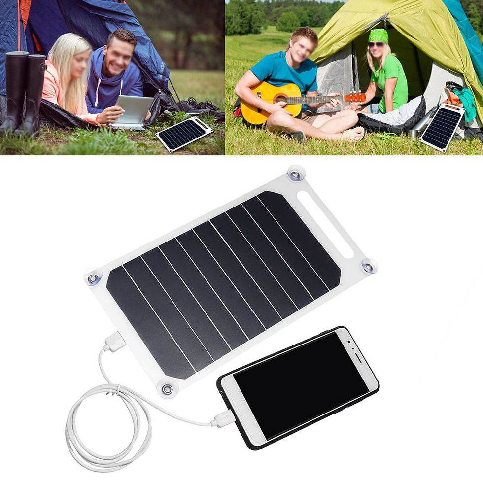 Miniatura: Painel Solar Portátil Fino USB 5V 10W DIY Carregador Para Telefones