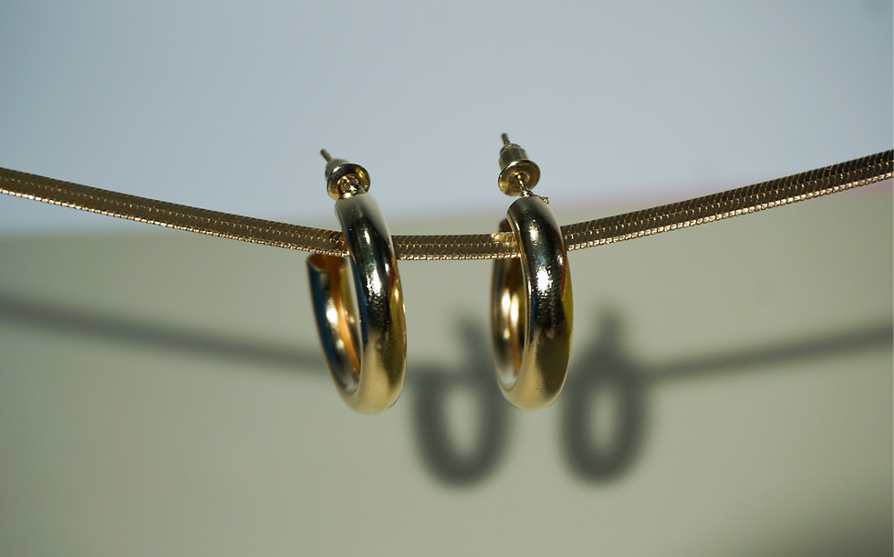 Thumbnail: Gold Indira Hoops