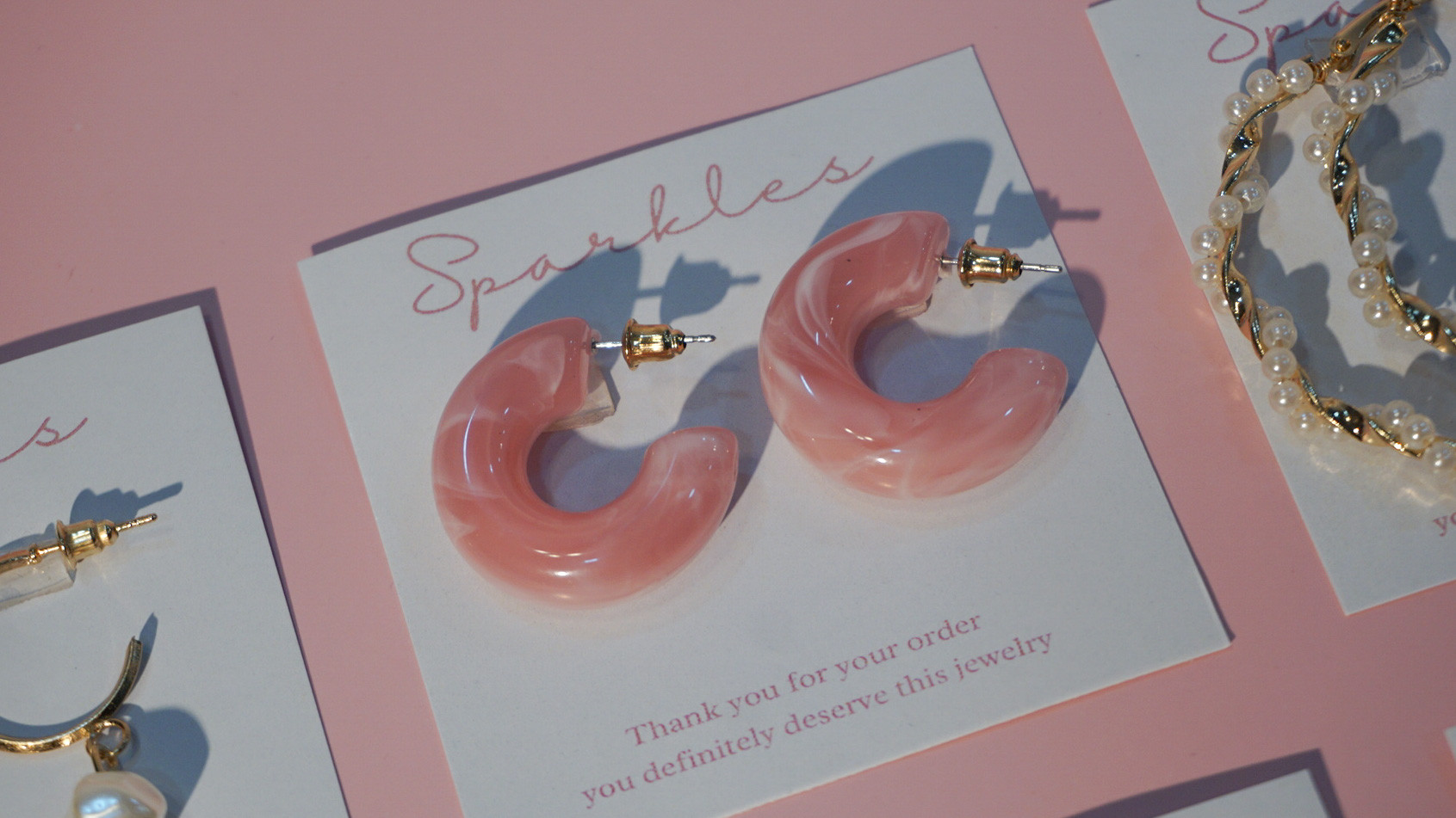 Marble earring