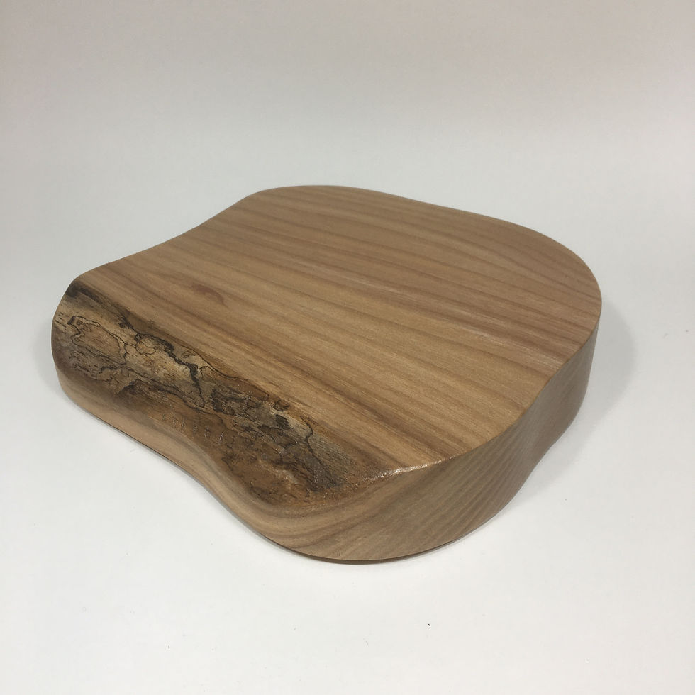 Thumbnail: Large wooden display or casting stand plinth handmade from Scottish elm (556)