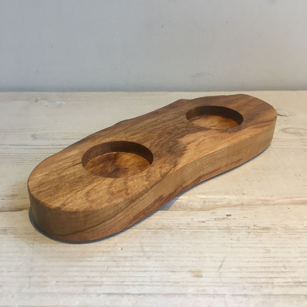 Thumbnail: Scottish Cherry stand for two Glencairn whisky glasses (511)