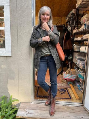 Felicia Wheeler and her Wadmalaw Wild Ties