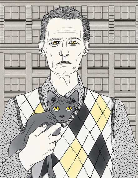 Johnny and his cat