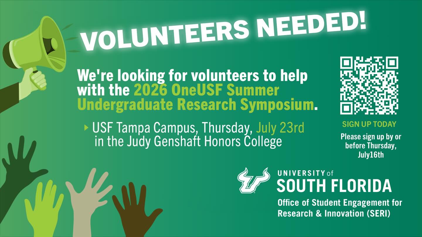 Volunteers Needed: 2026 OneUSF Summer Symposium