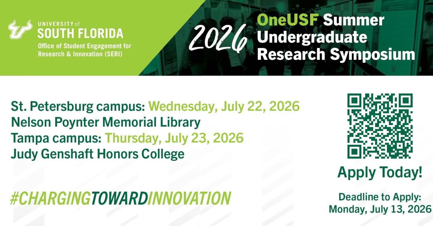 2026 OneUSF Summer Undergraduate Research Symposium
