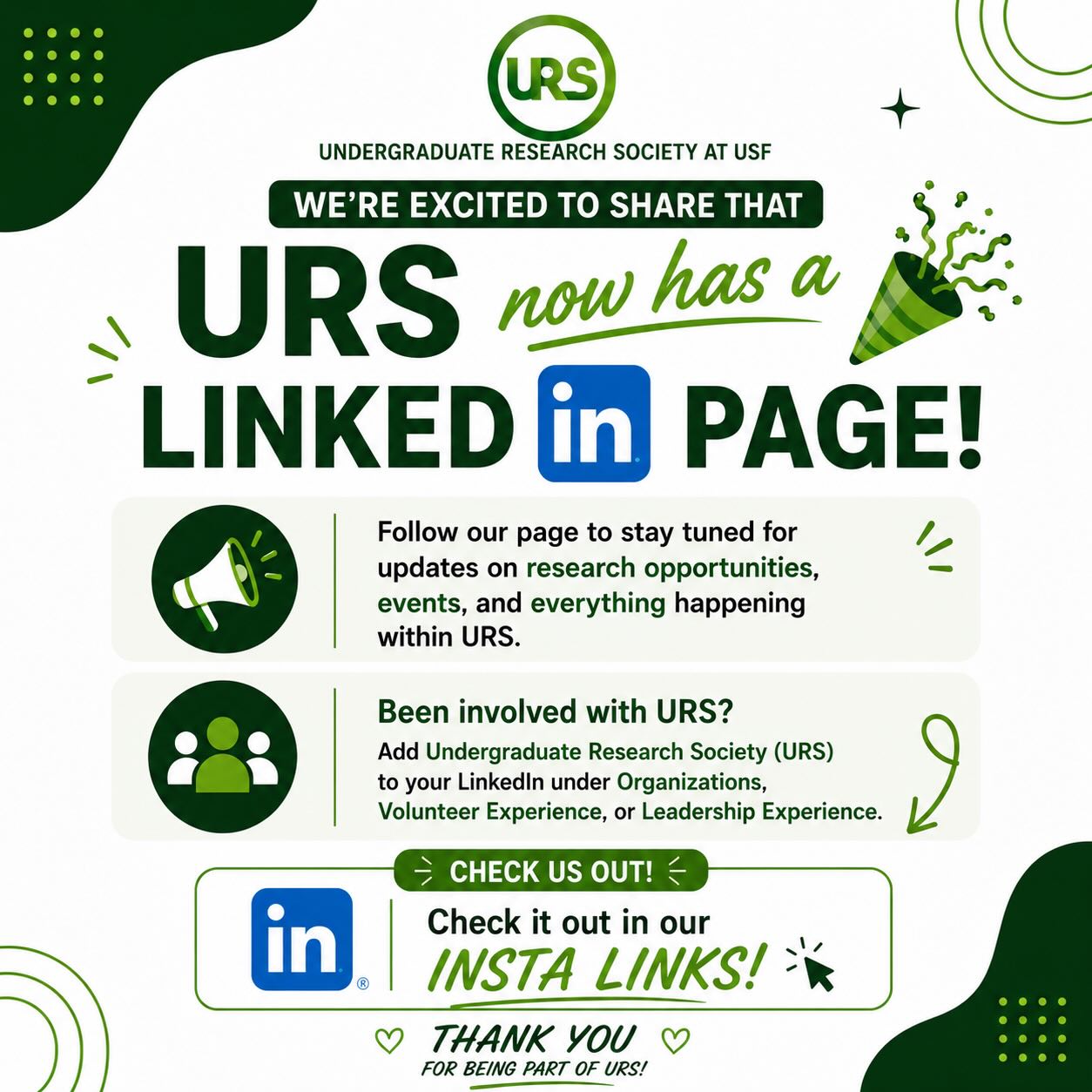 URS Is Now on LinkedIn