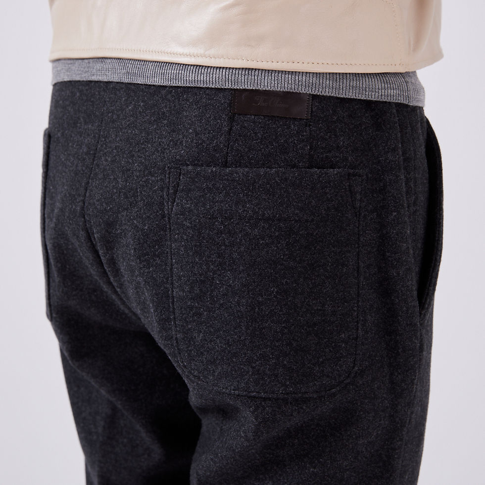サムネイル： TCR2330233-98 High density knitted Melton moving pants