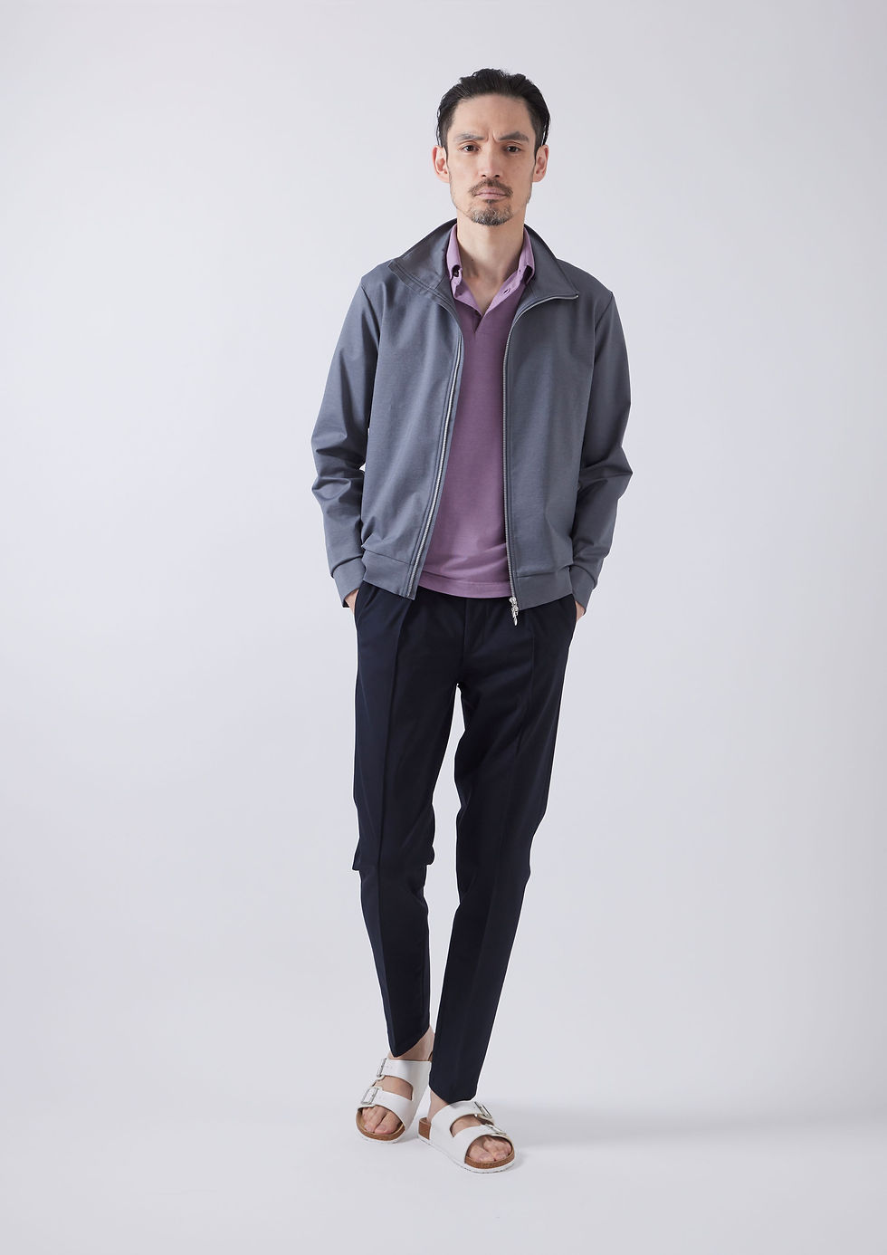 サムネイル： TCR2510222-39 Compressed cotton jersey belted & less