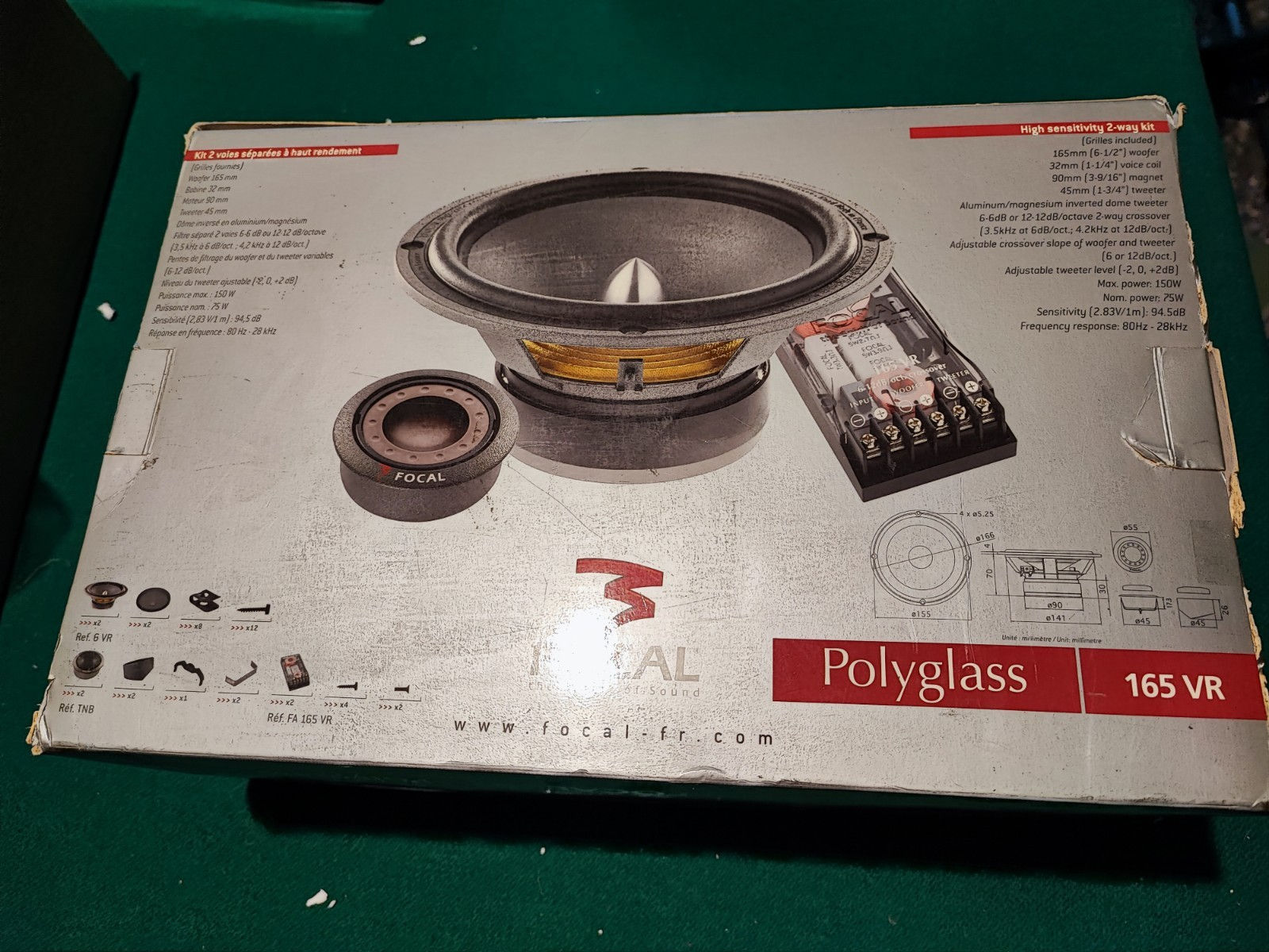 Kit Focal Polyglass 165 VR Hi-SPL old school