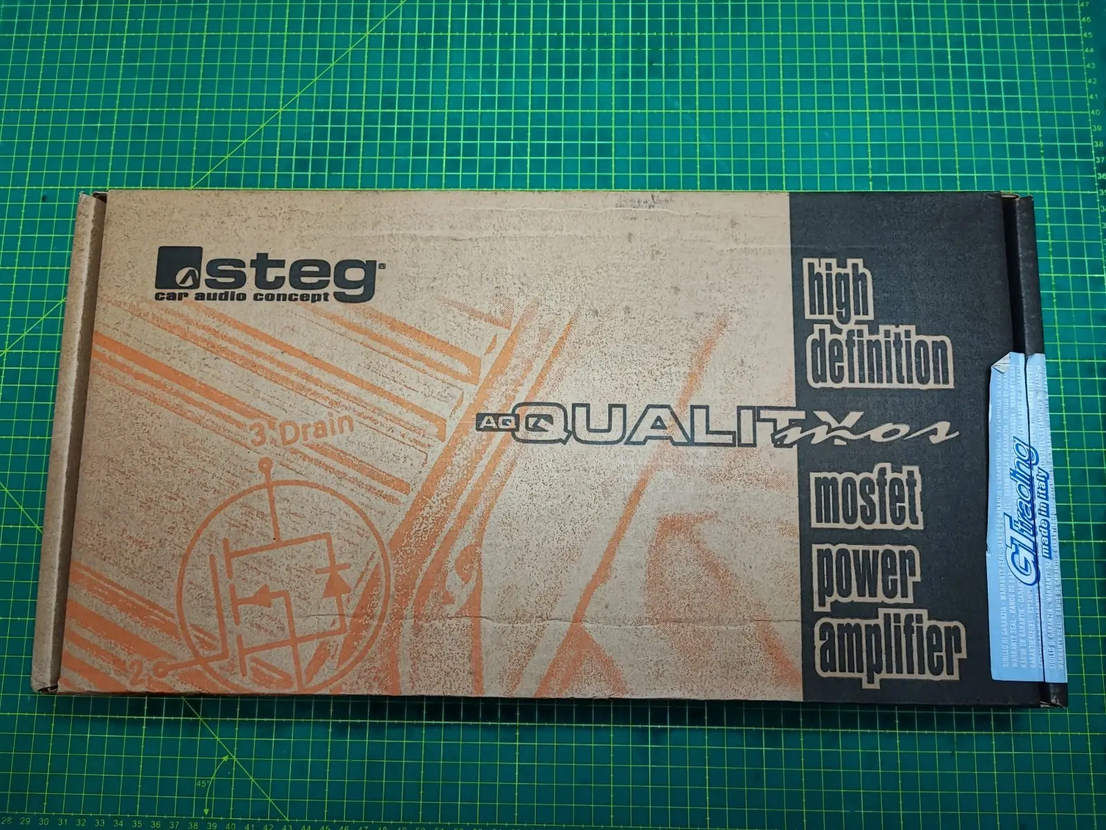 Amplificatore Auto Steg qmos 105.4 4 canali old school car audio 420w rms 4ohm SOUND QUALITY E SPL